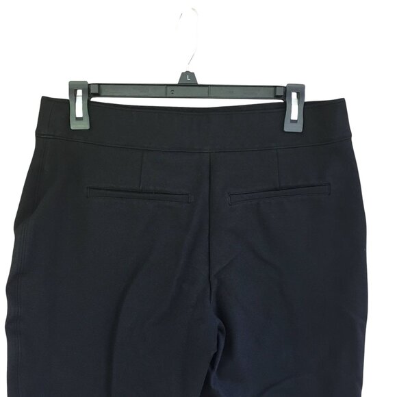 Spanx PerfectFit Slim Straight Ponte Pants Black High Rise Workwear Chic Petite - Picture 6 of 9